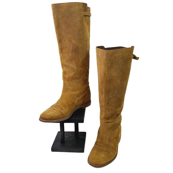 J. Crew Shoes - J. Crew Leather Suede Tall Boots w/ Adjustable Strap, Sz 10